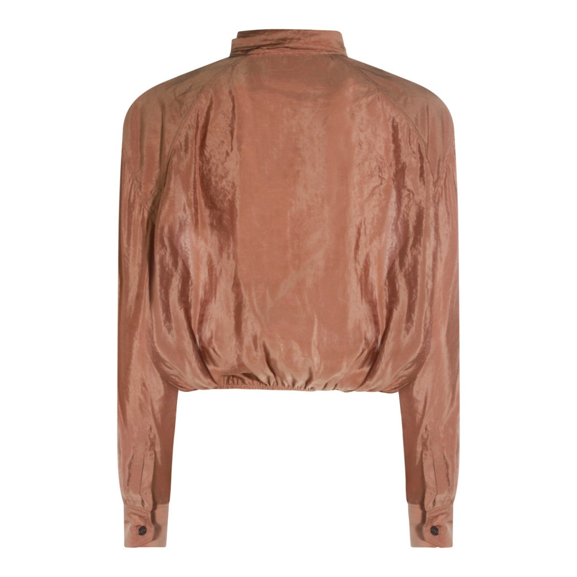 Saint Laurent Beige Lace-Up Top