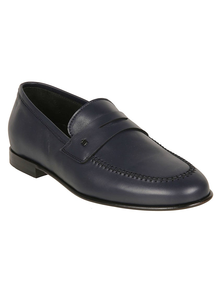 Baldinini Nappa Leather Penny Strap Loafers