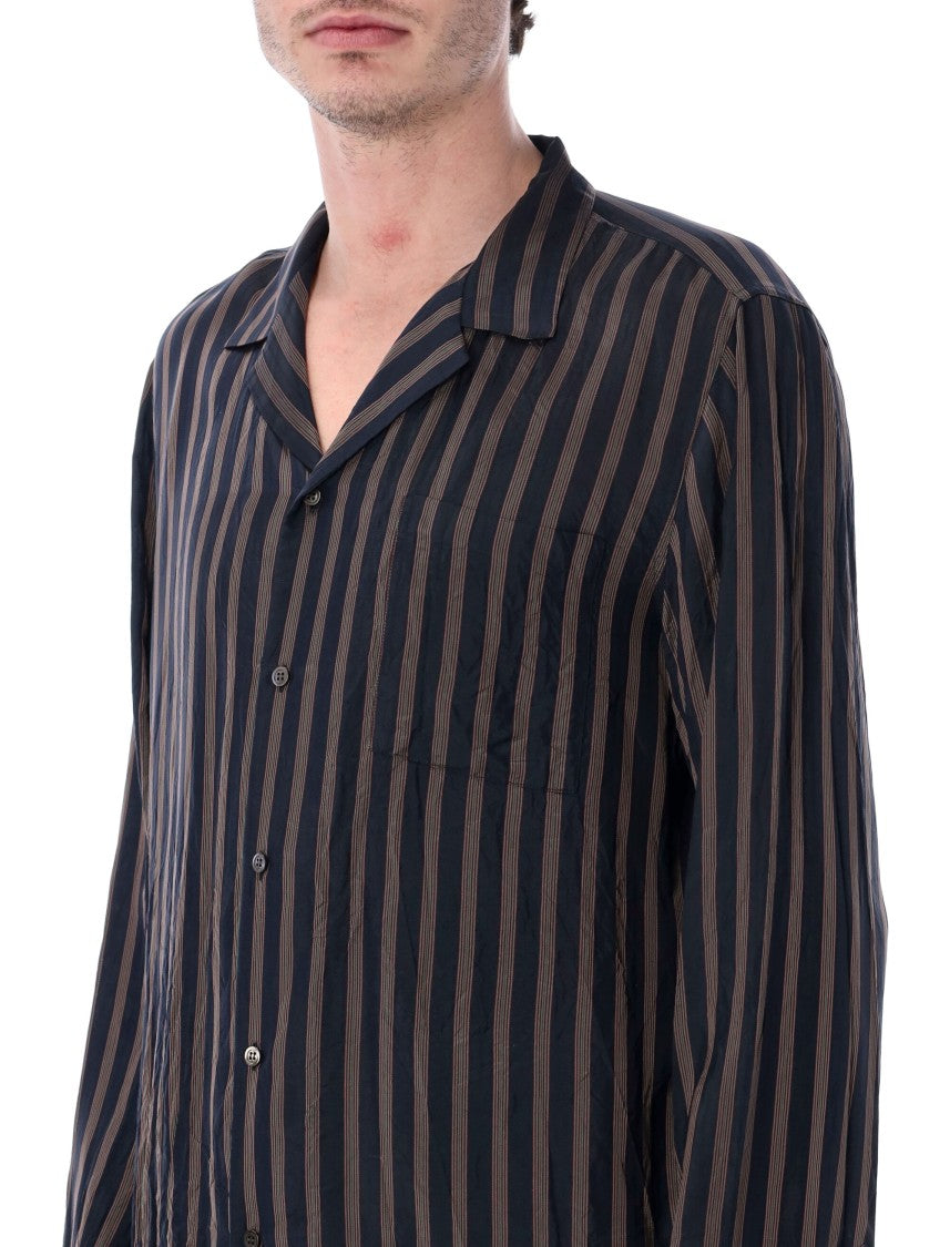 Dries Van Noten Striped Cupro Shirt