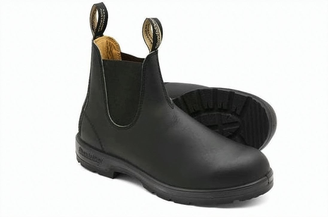 Blundstone Black Ankle Boots With Elastic Side Panels
