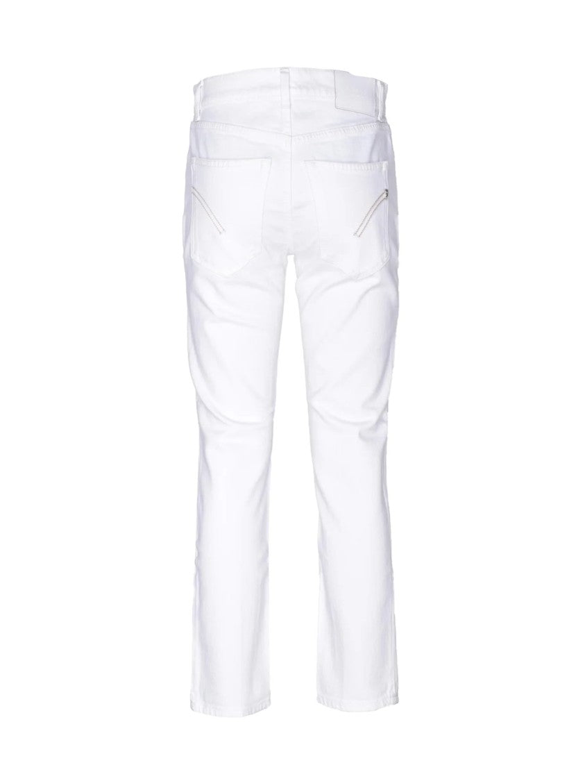 Dondup Daila Jeans With Whiskering Details And Zip Closure