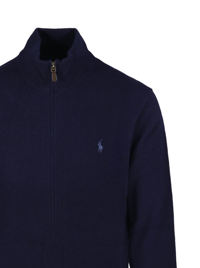 Polo Ralph Lauren Full Zip Sweater With High Collar