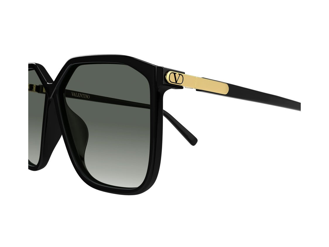 Valentino Gold Vg0025s Oversized Square Sunglasses