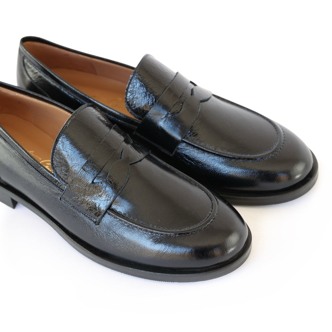 Ton Gout Classic Penny Loafers In Black Leather