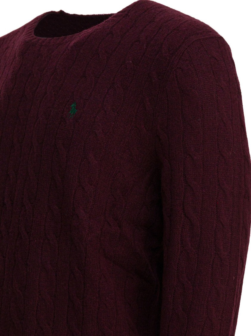 Polo Ralph Lauren Plaited Knit Wool And Cashmere Sweater