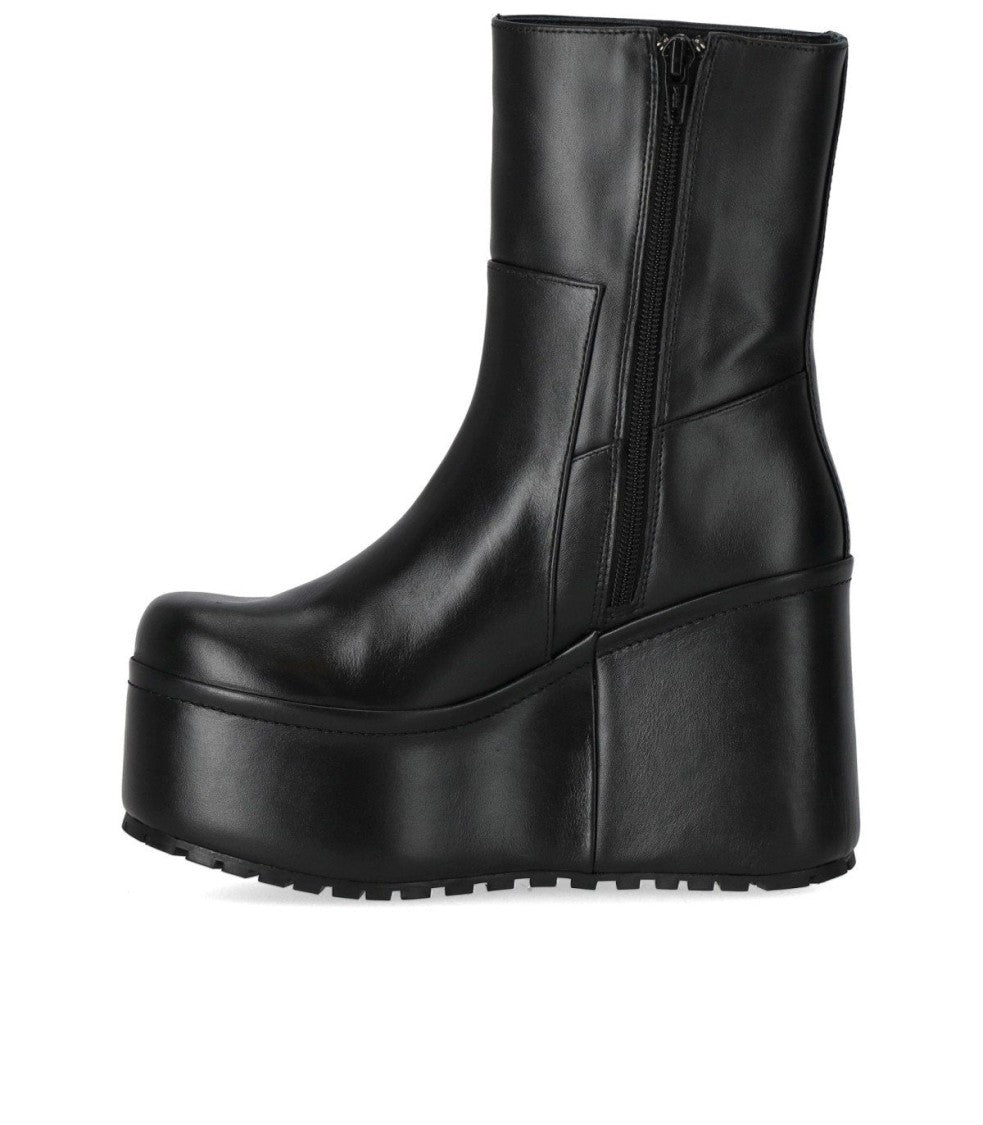 Paloma Barceló Barta Black Wedge Ankle Boot With Platform Sole