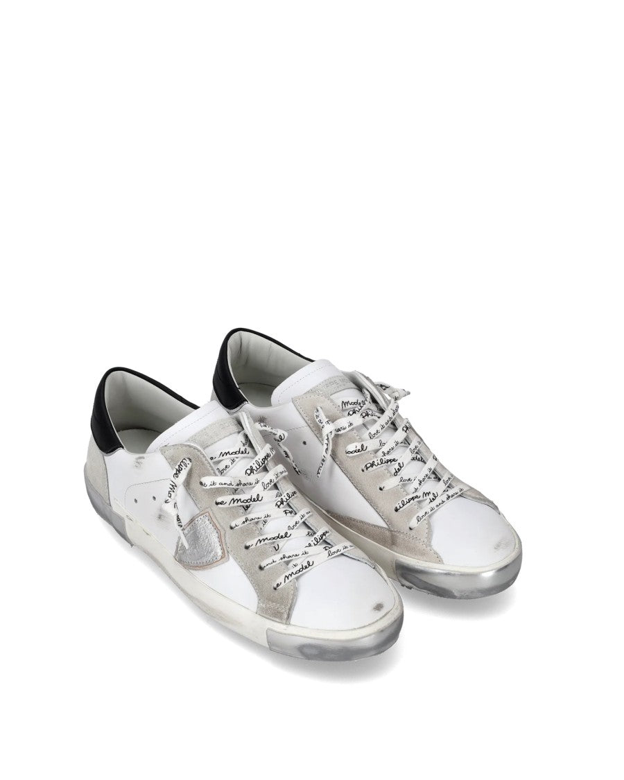 Philippe Model Sneakers Prsx Low Man Blanc/Argent