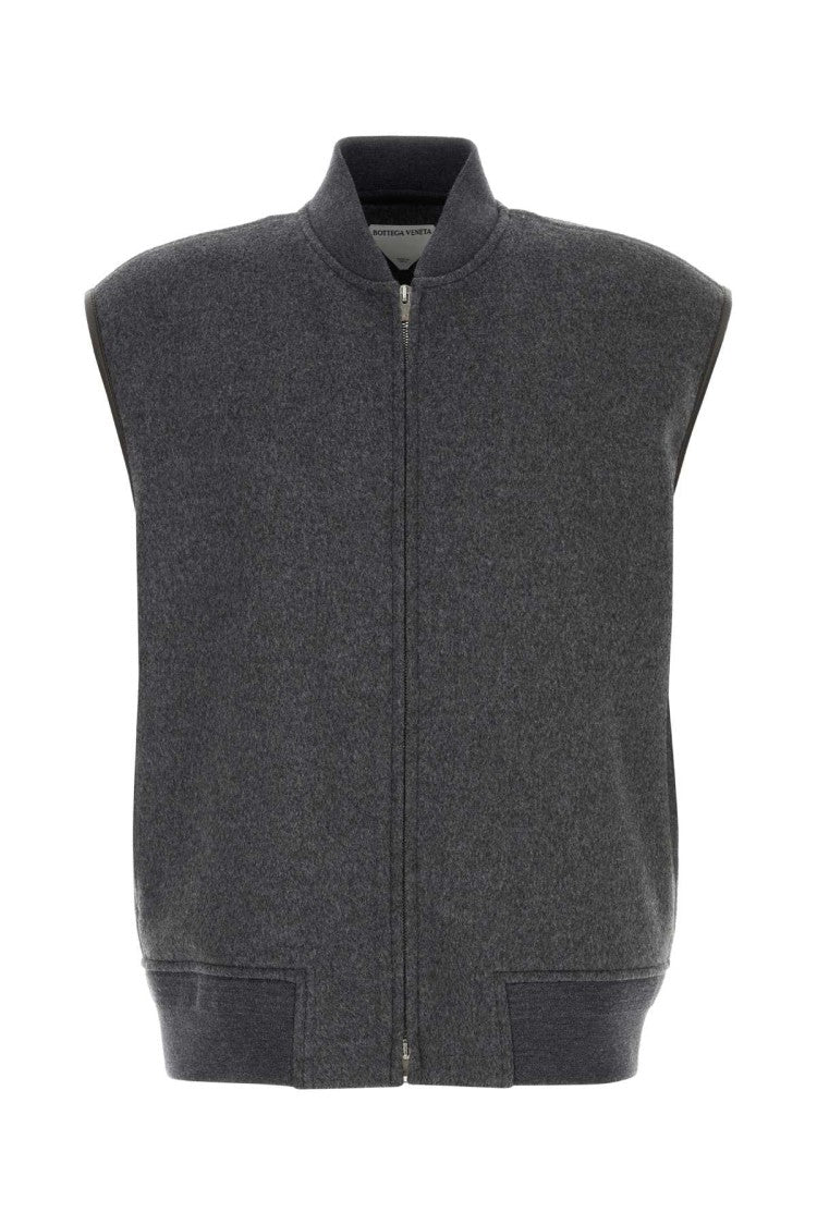Bottega Veneta Dark Grey Wool Vest