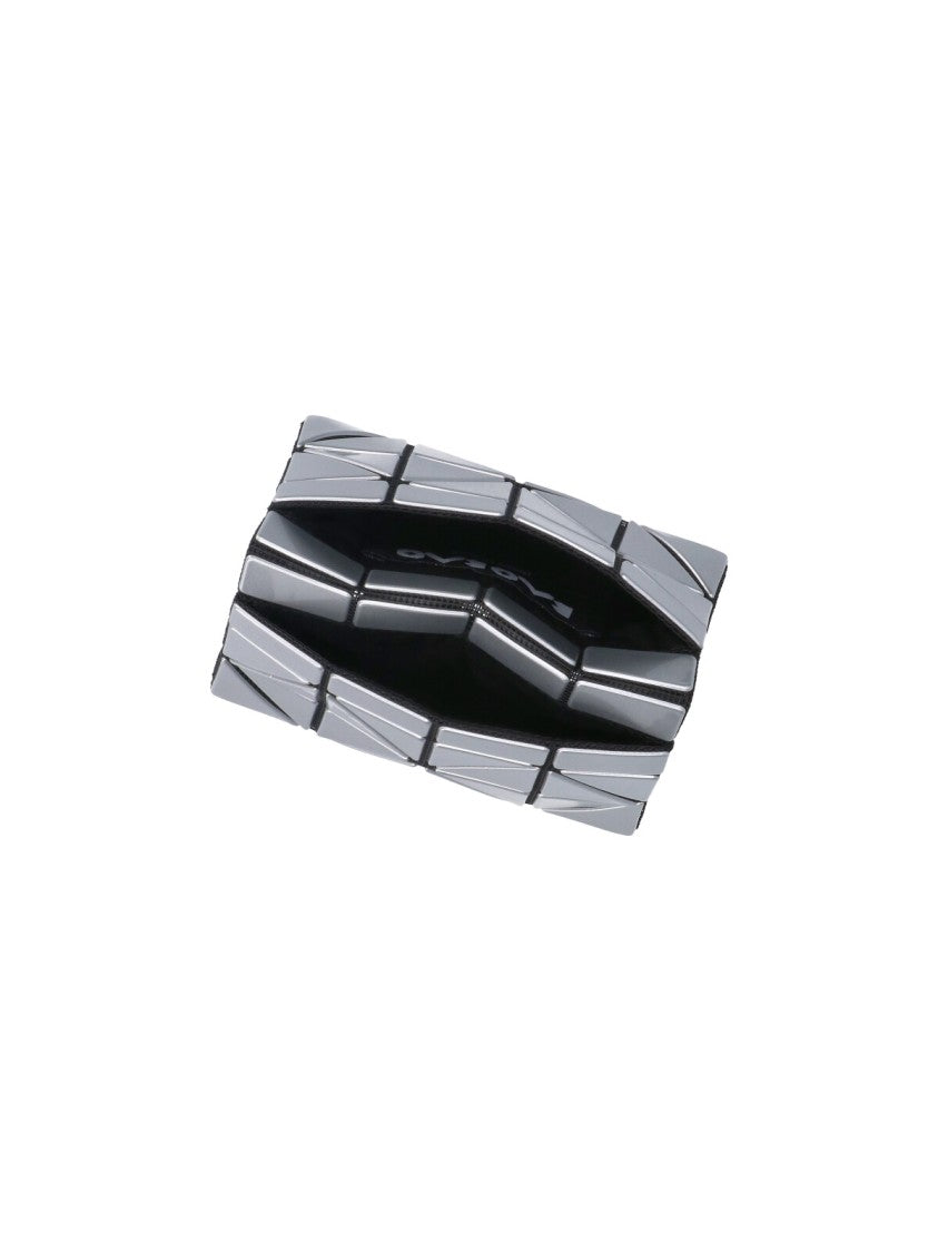 Bao Bao Issey Miyake Silver Prism Geometric Card Holder