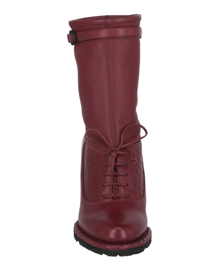 Bottega Veneta Leather Wedge Boots