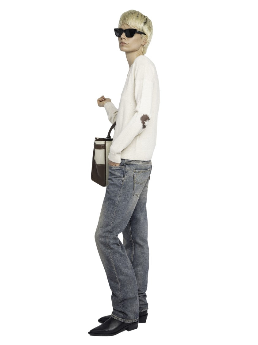 Zadig & Voltaire Heart Patch Detail Wool Sweater