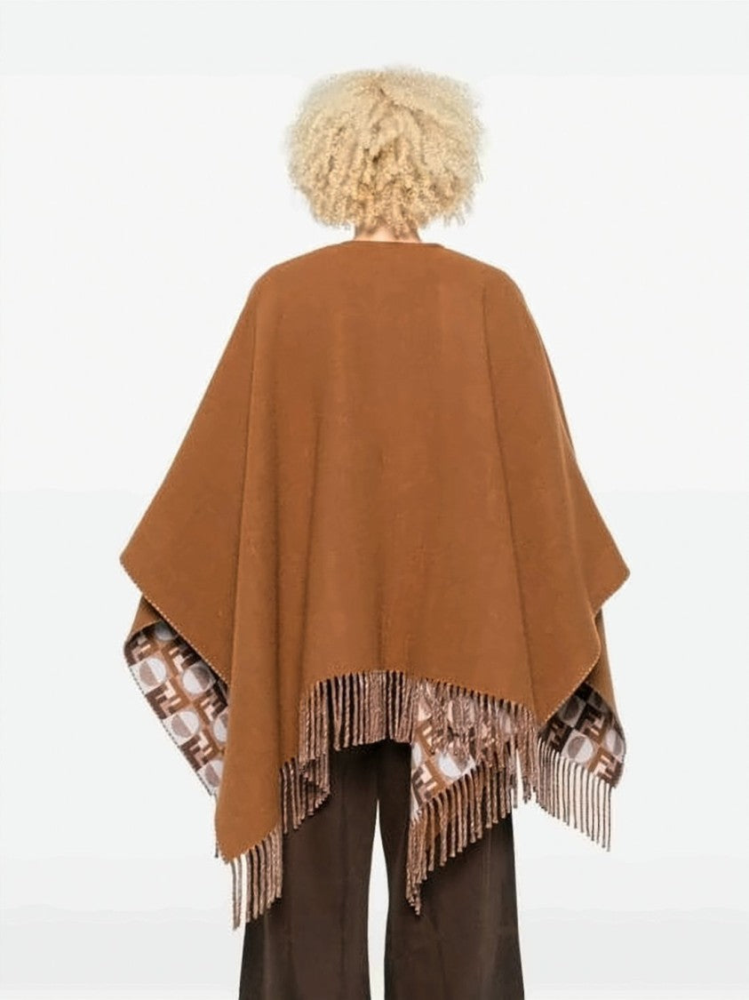 Fendi Fringed Cashmere And Wool Blend Wrap