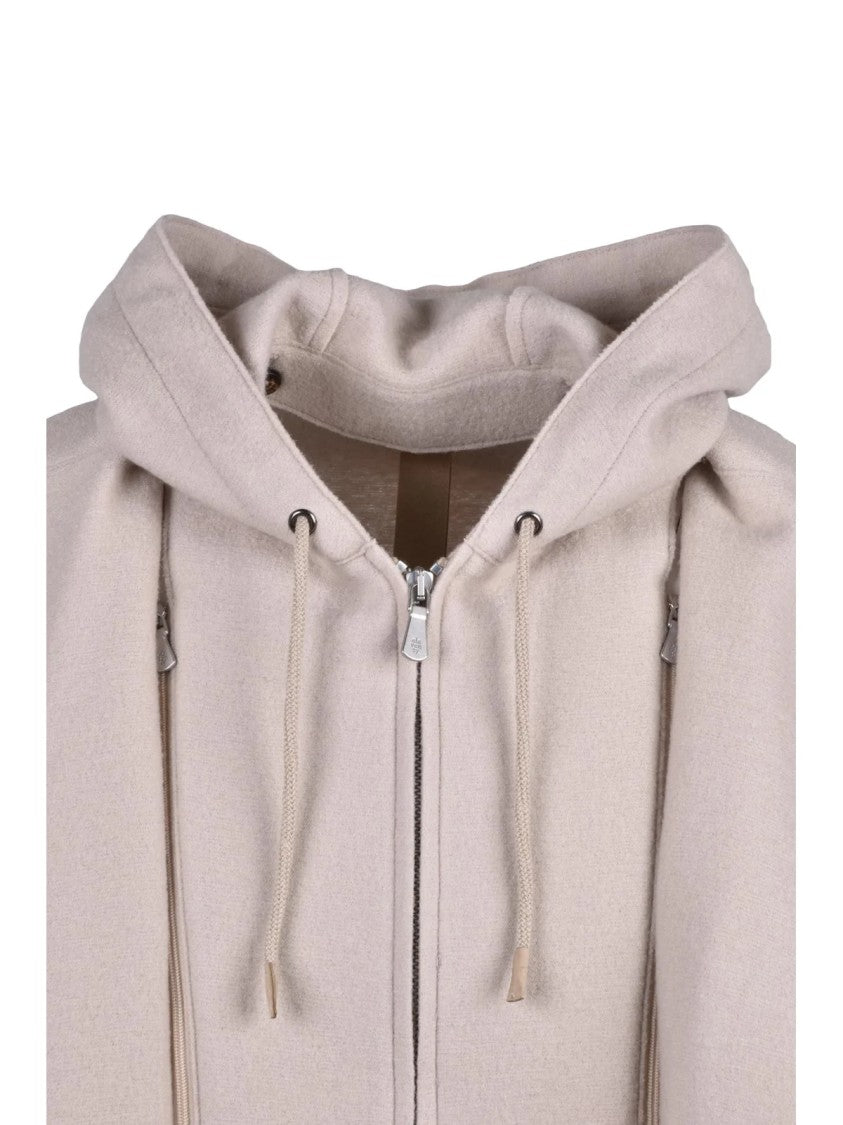 Eleventy Rounded 100% Wool Blazer With Detachable Lapel