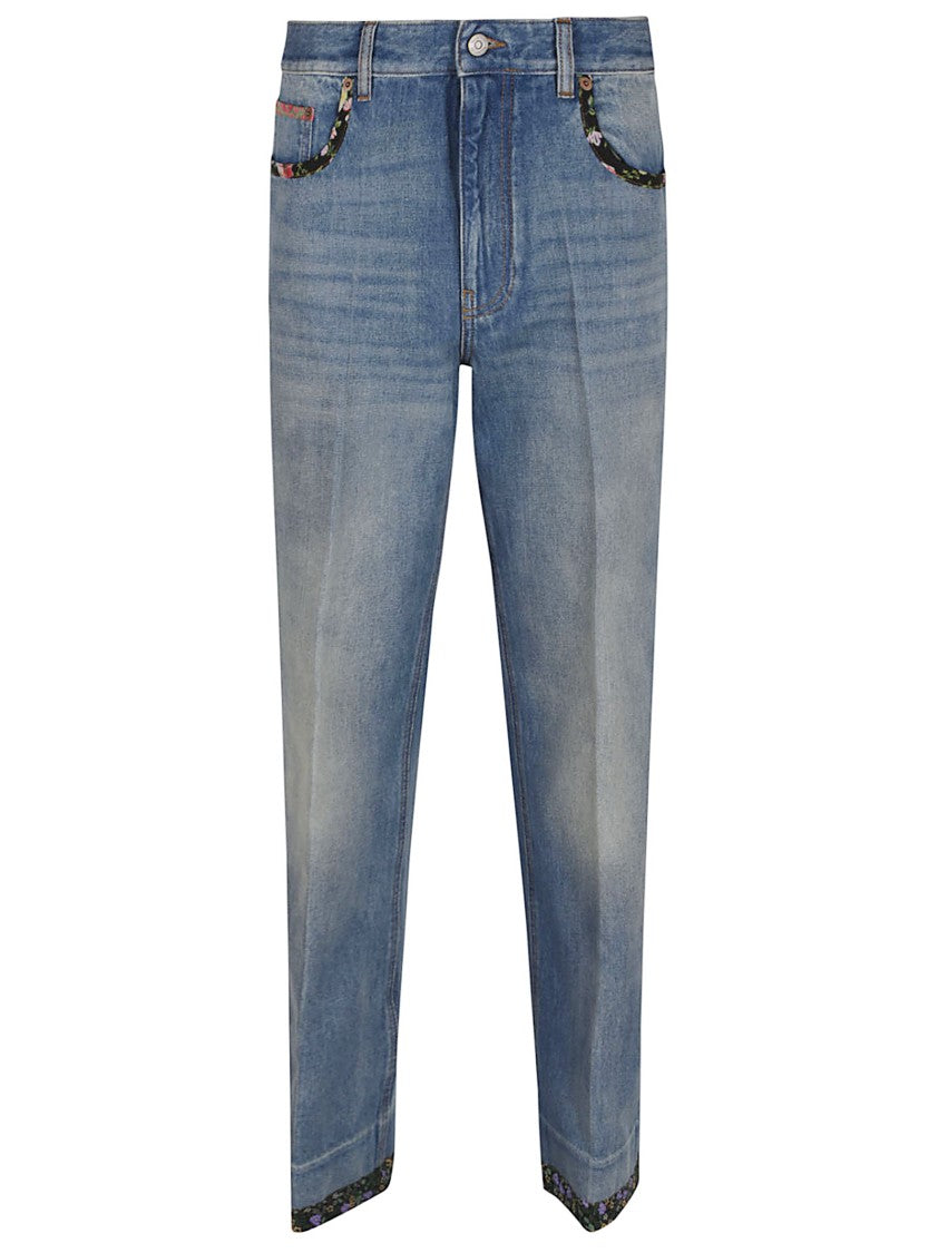 Valentino Garavani Medium Blue High-Waisted Jeans