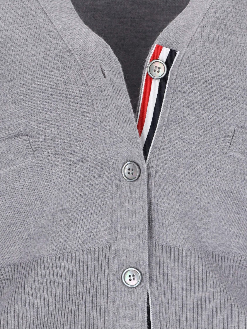 Thom Browne "4-Bar" Cardigan – Grey
