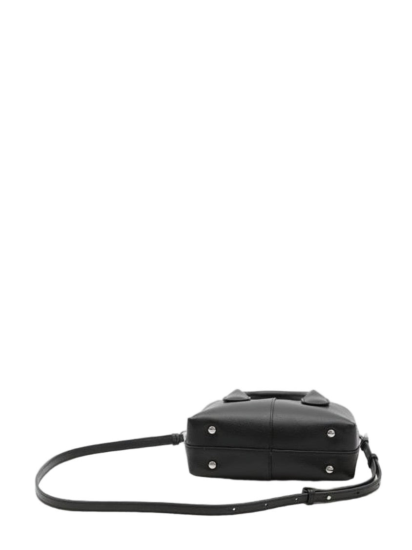 Tod's Rectangular Black Lambskin Tote Bag
