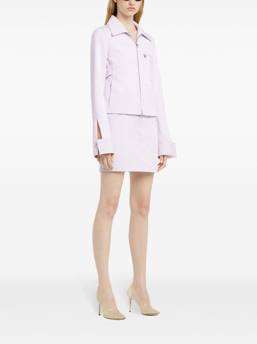 Courrèges Pink Two-Way Zip Front Jacket