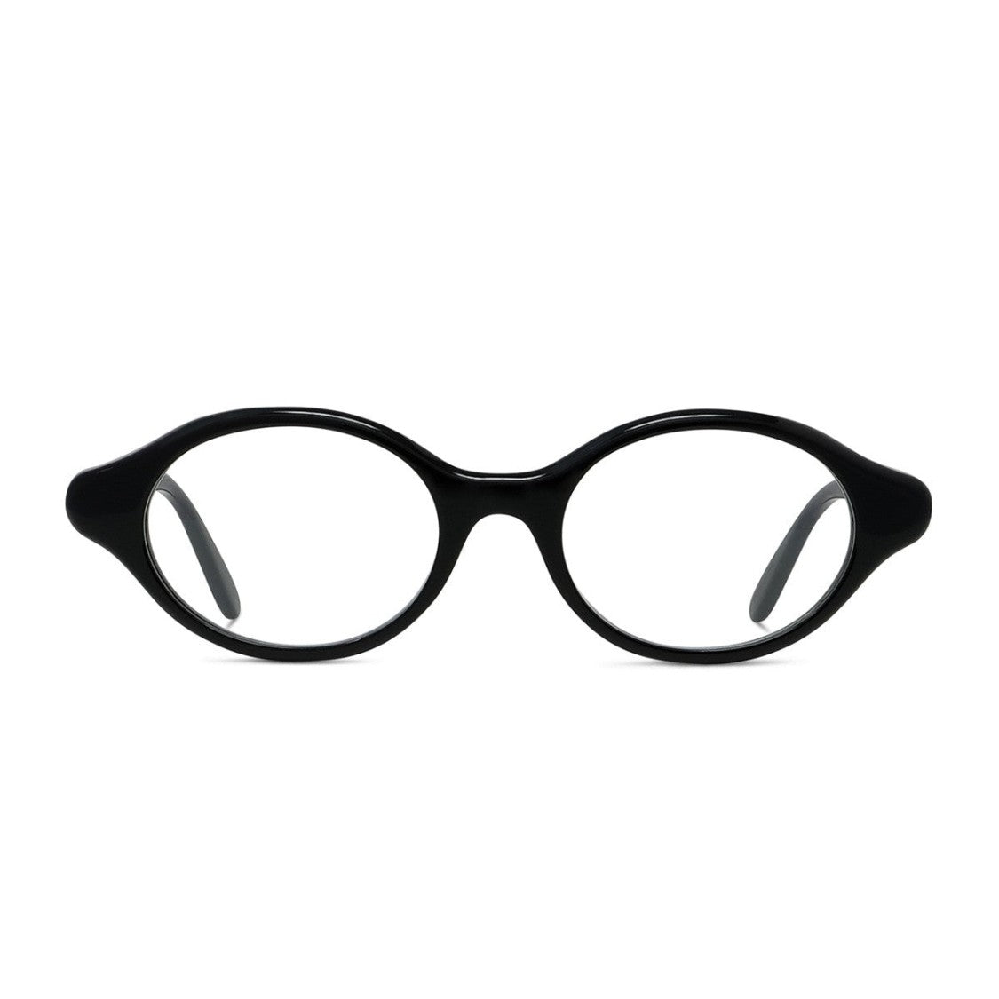 Loewe Black Slim Acetate Oval Sunglasses