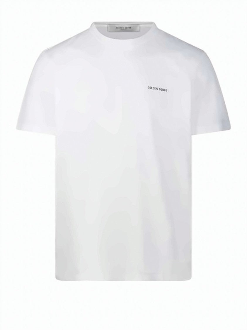 Golden Goose Classic Short-Sleeve White T-Shirt With Subtle Logo