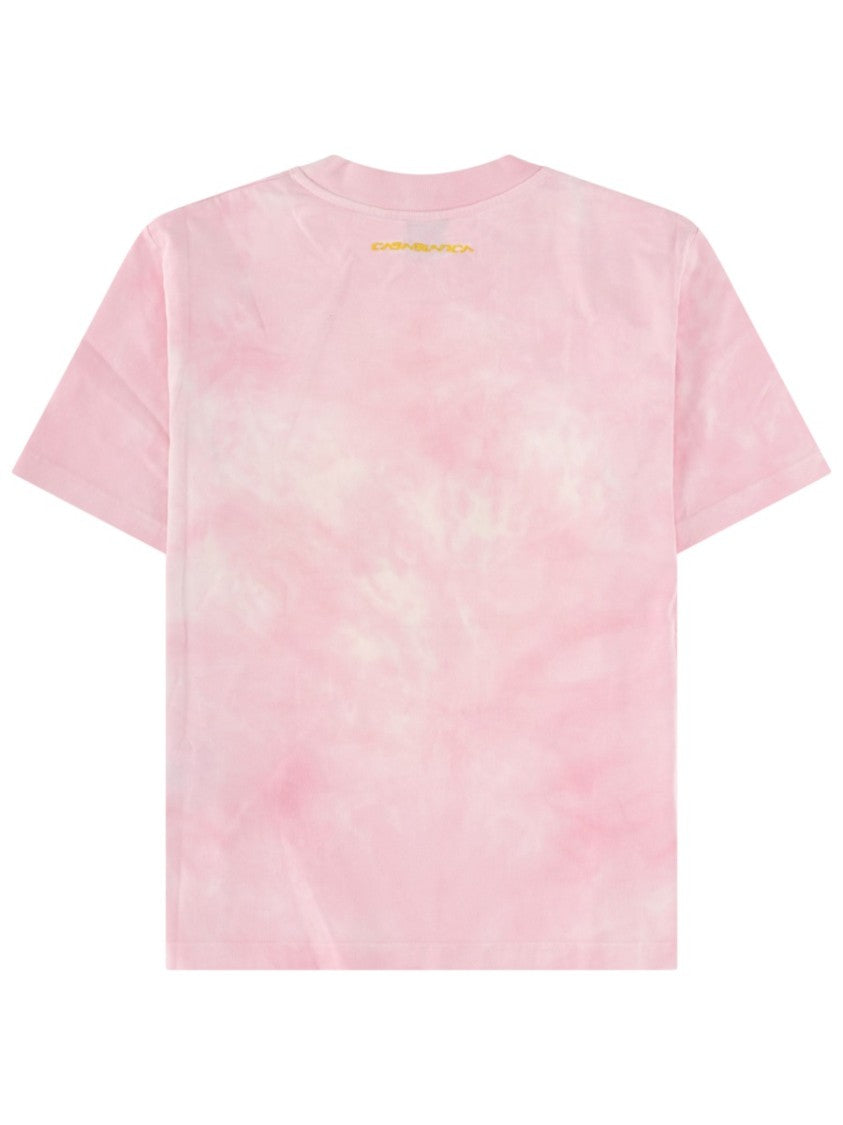 Casablanca Pink Smile Tie Dye T-Shirt