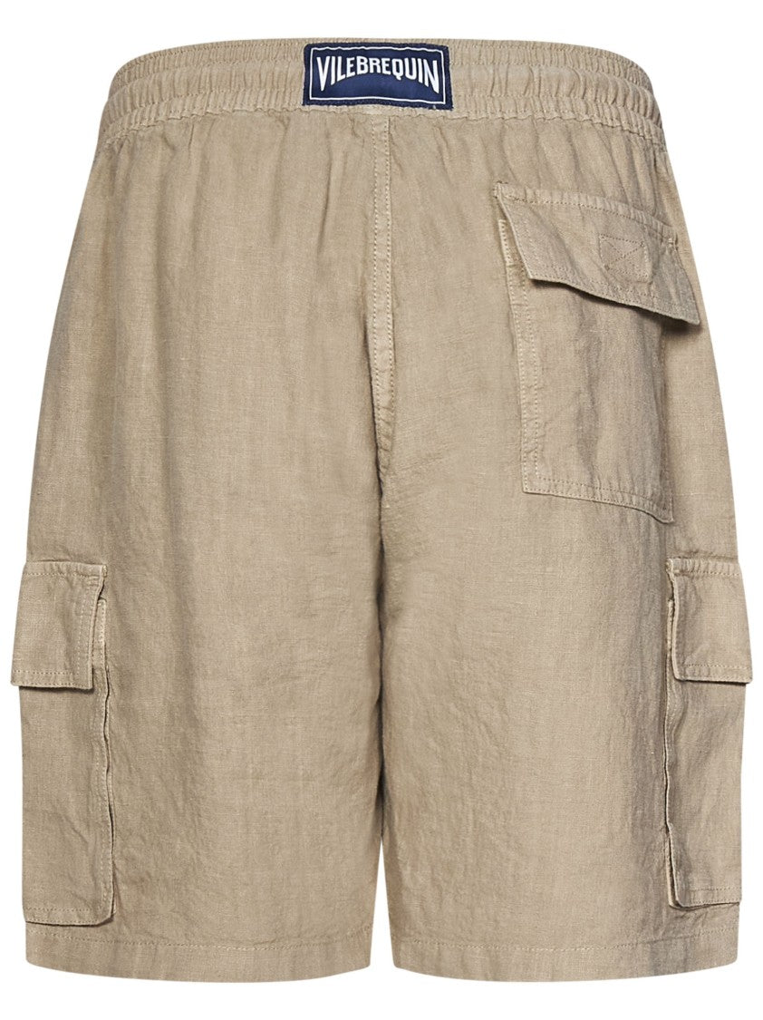 Vilebrequin Beige Overdyed Linen Bermuda Shorts