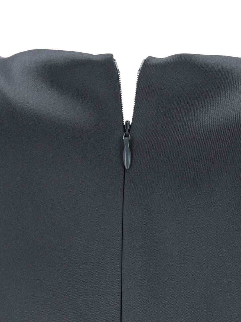 Giorgio Armani Silk Maxi Dress – Grey