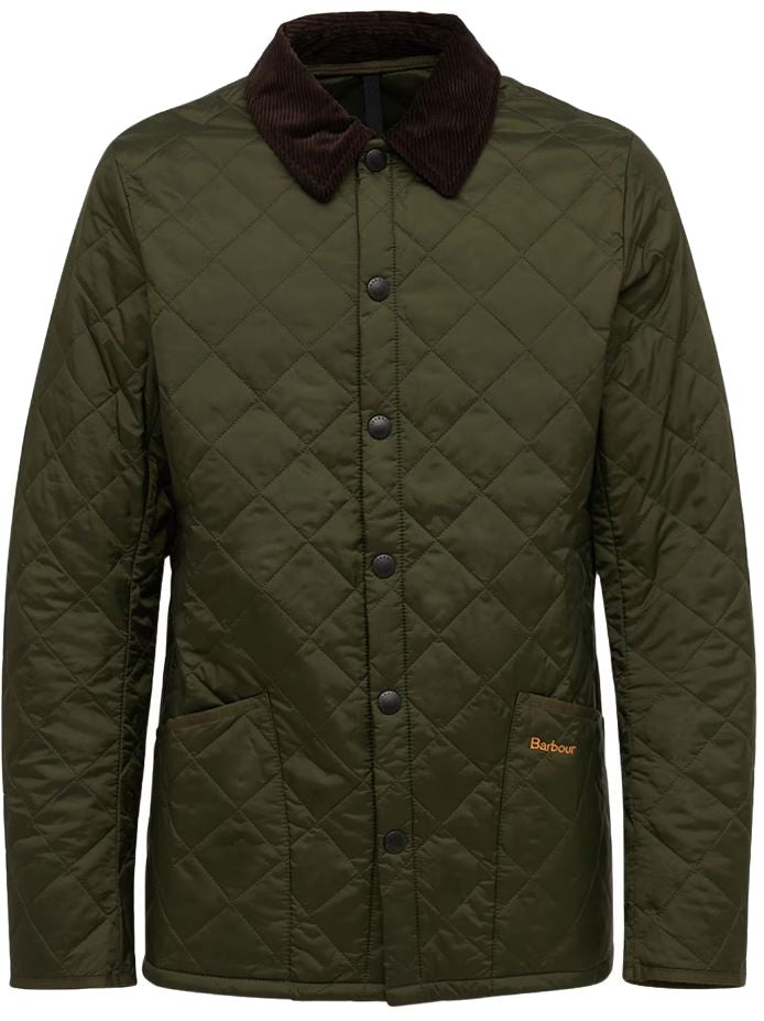 Barbour Heritage Liddesdale Quilted Jacket With Corduroy Collar