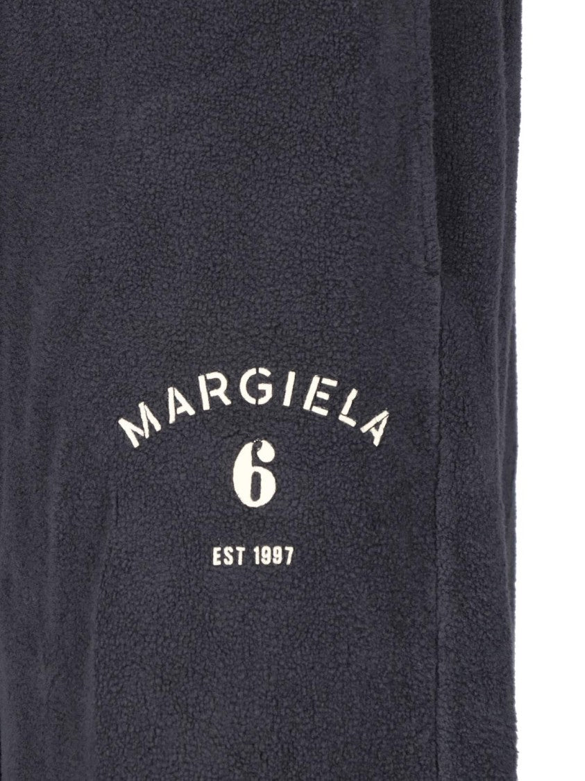 Mm6 By Maison Margiela Gray Cotton Terry Straight-Leg Sweatpants