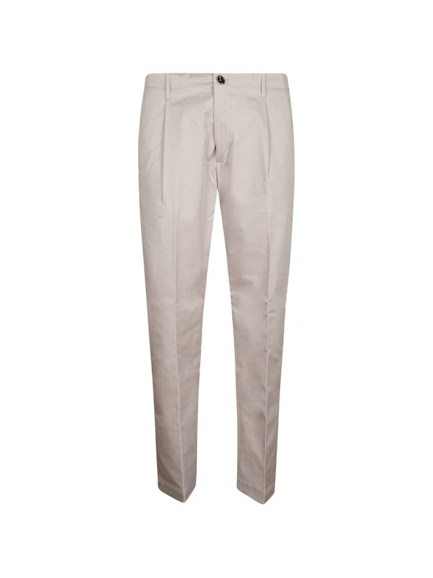 Nine In The Morning Beige Fold 2 Tailored Chino Pants