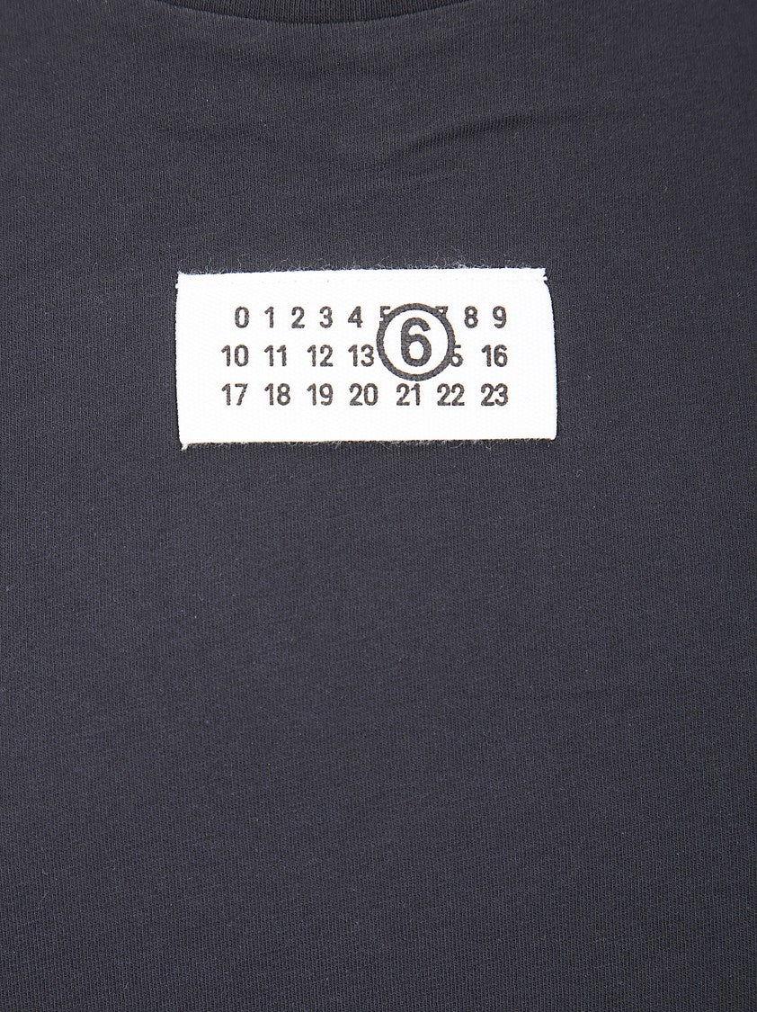 Mm6 By Maison Margiela White Cotton T-Shirt With Comfortable Fit