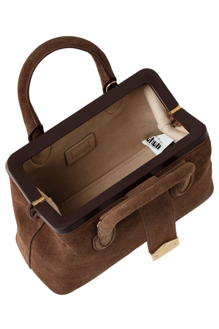 Schell Small Calfskin Doctor Bag With Detachable Strap