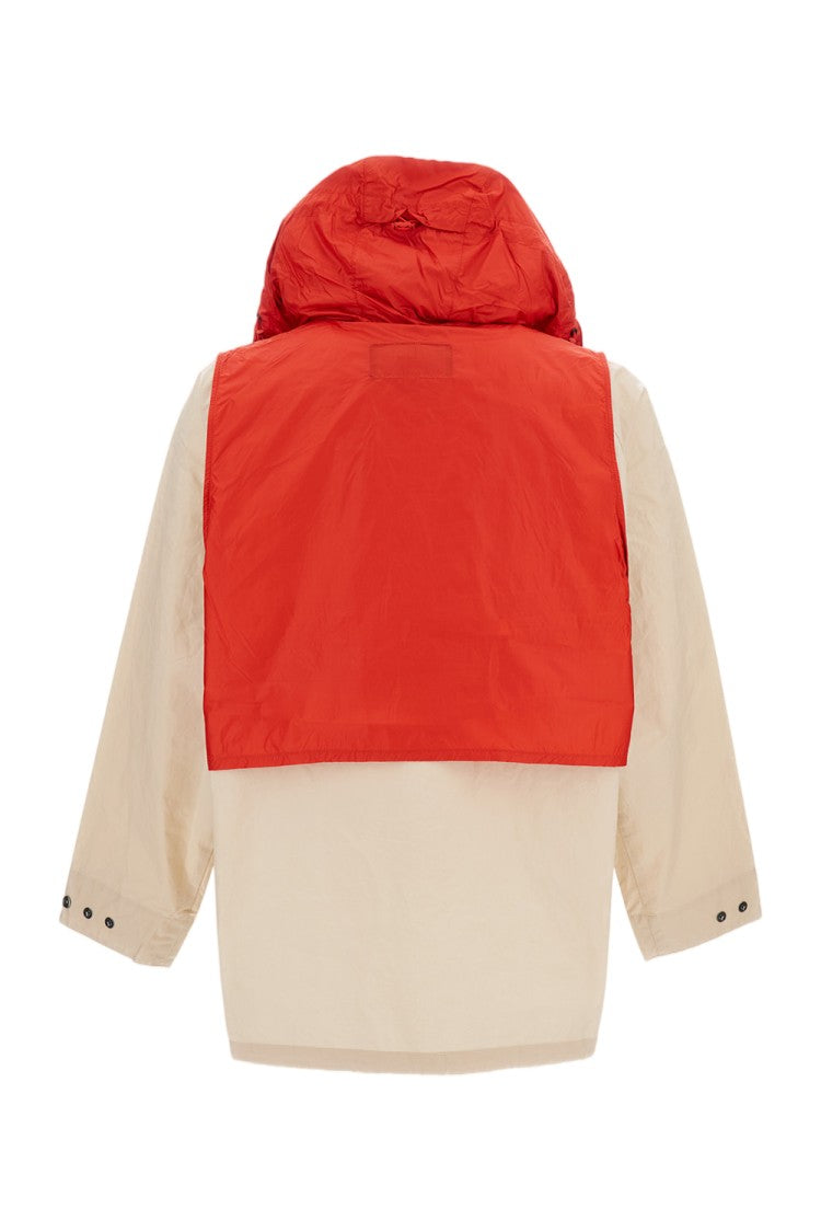 Barbour Hybrid Oversized Smock Jacket With Technical Bib Detail