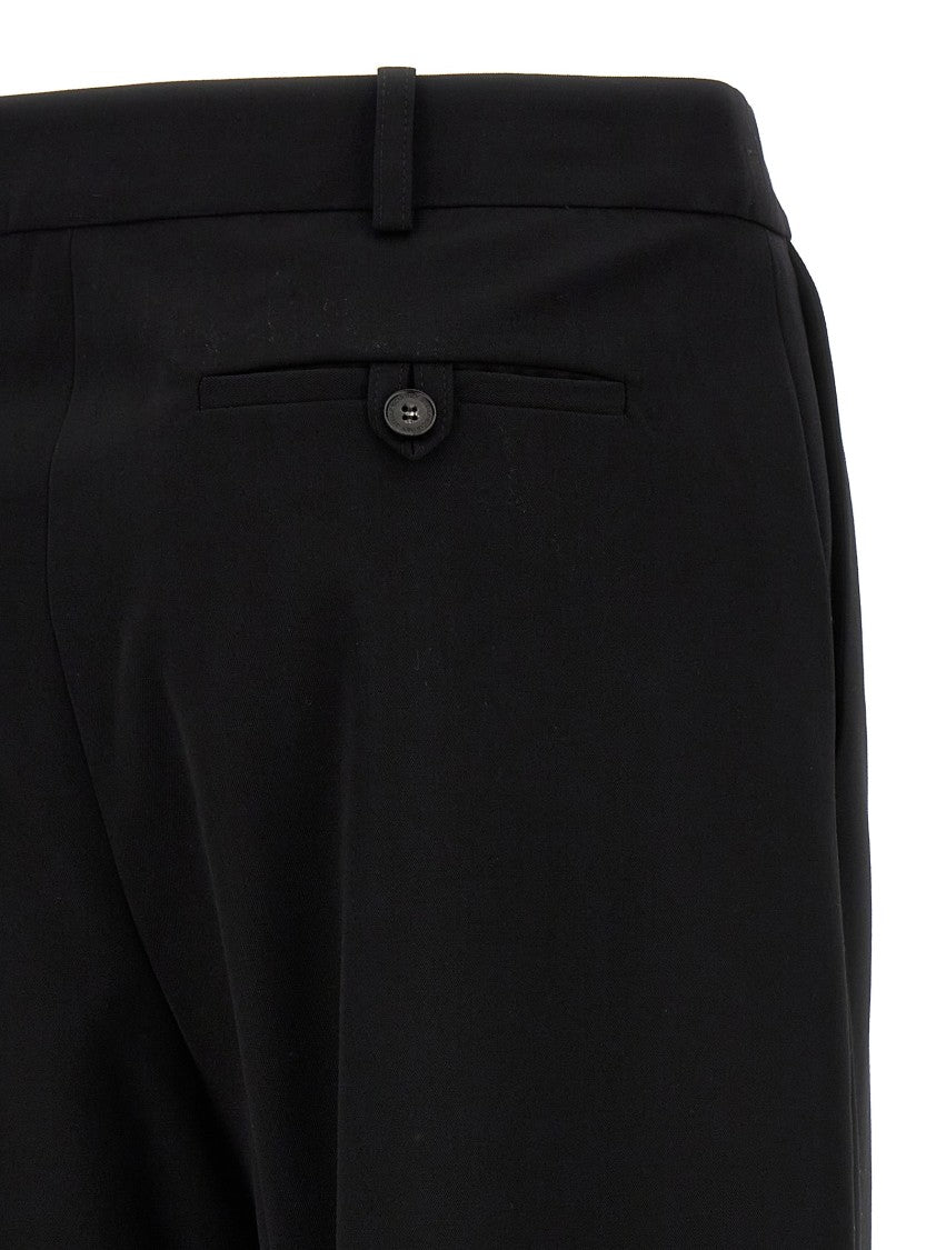 Stella Mccartney Cropped Tailored Pants With Double Front Pleats