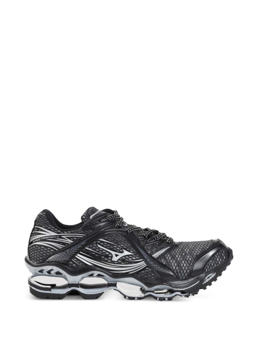 Mizuno Black Dynamic Overlay Mesh Sneakers
