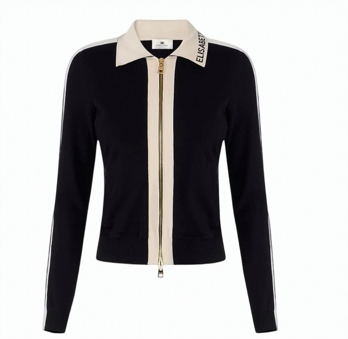 Elisabetta Franchi Knitted Viscose Band Jacket