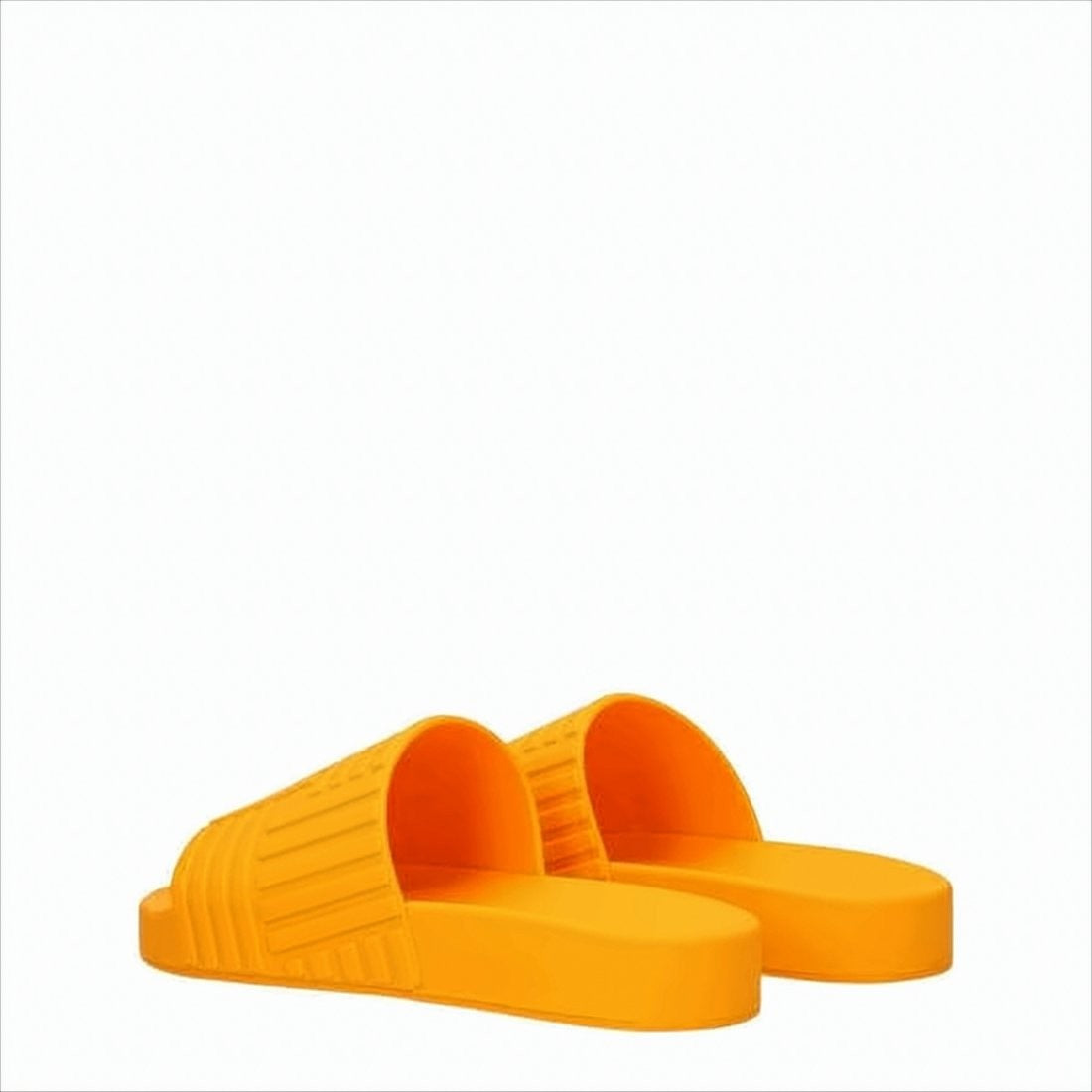 Bottega Veneta Textured Geometric Orange Mules With Bold Design