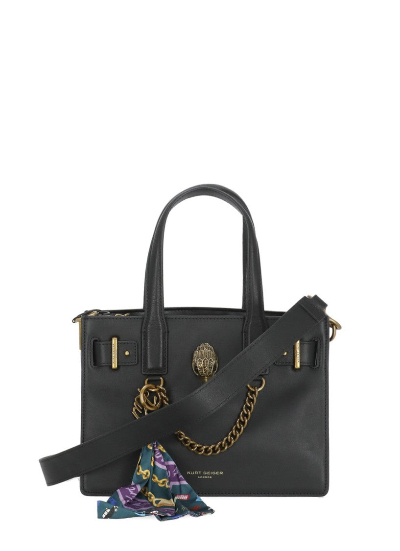 Kurt Geiger Black Sloane Tote Bag Leather Tote Bag