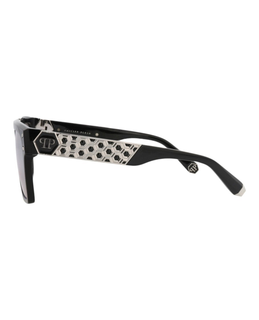 Philipp Plein Square-Frame Acetate Sunglasses With Silver-Tone Accents