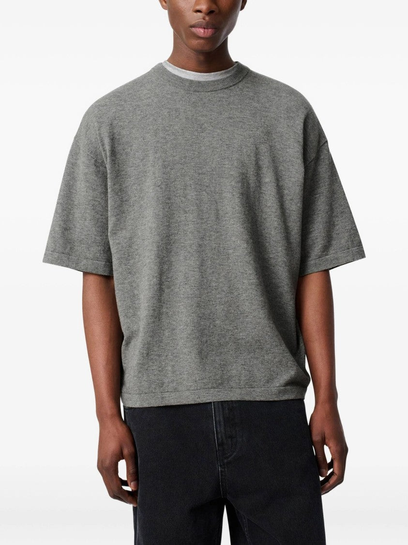 Axel Arigato Distort Knitted Back-Logo T-Shirt