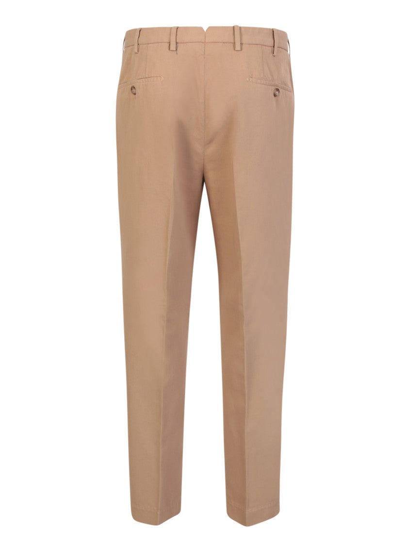 Incotex Beige Tapered Fit Trousers