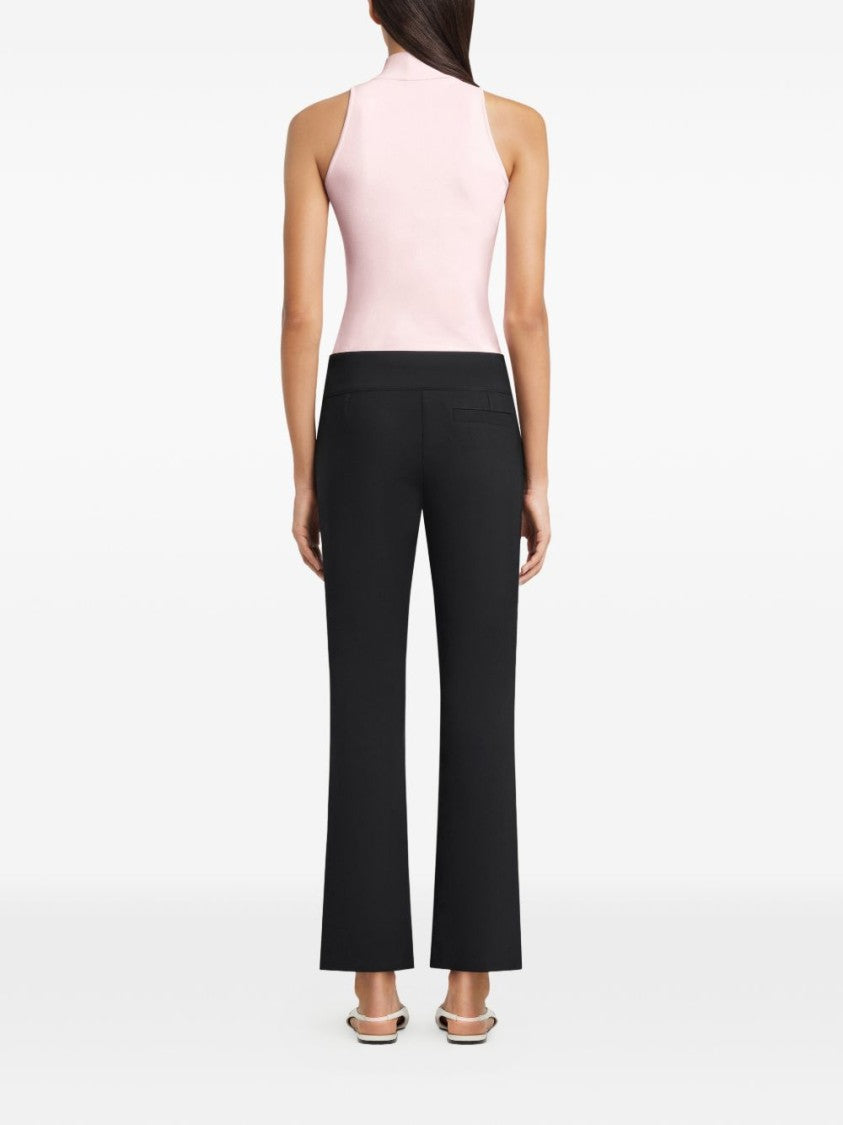 Courrèges Sleeveless Top With High Neckline And Fitted Silhouette