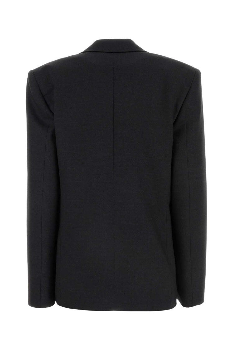 Philosophy Di Lorenzo Serafini Charcoal Stretch Polyester Blend Blazer
