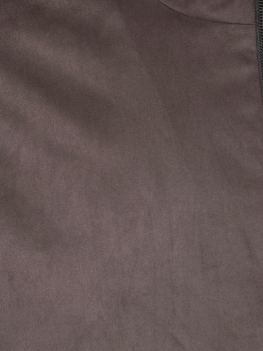 Herno Soft Suede Microfiber Jacket With High Neck