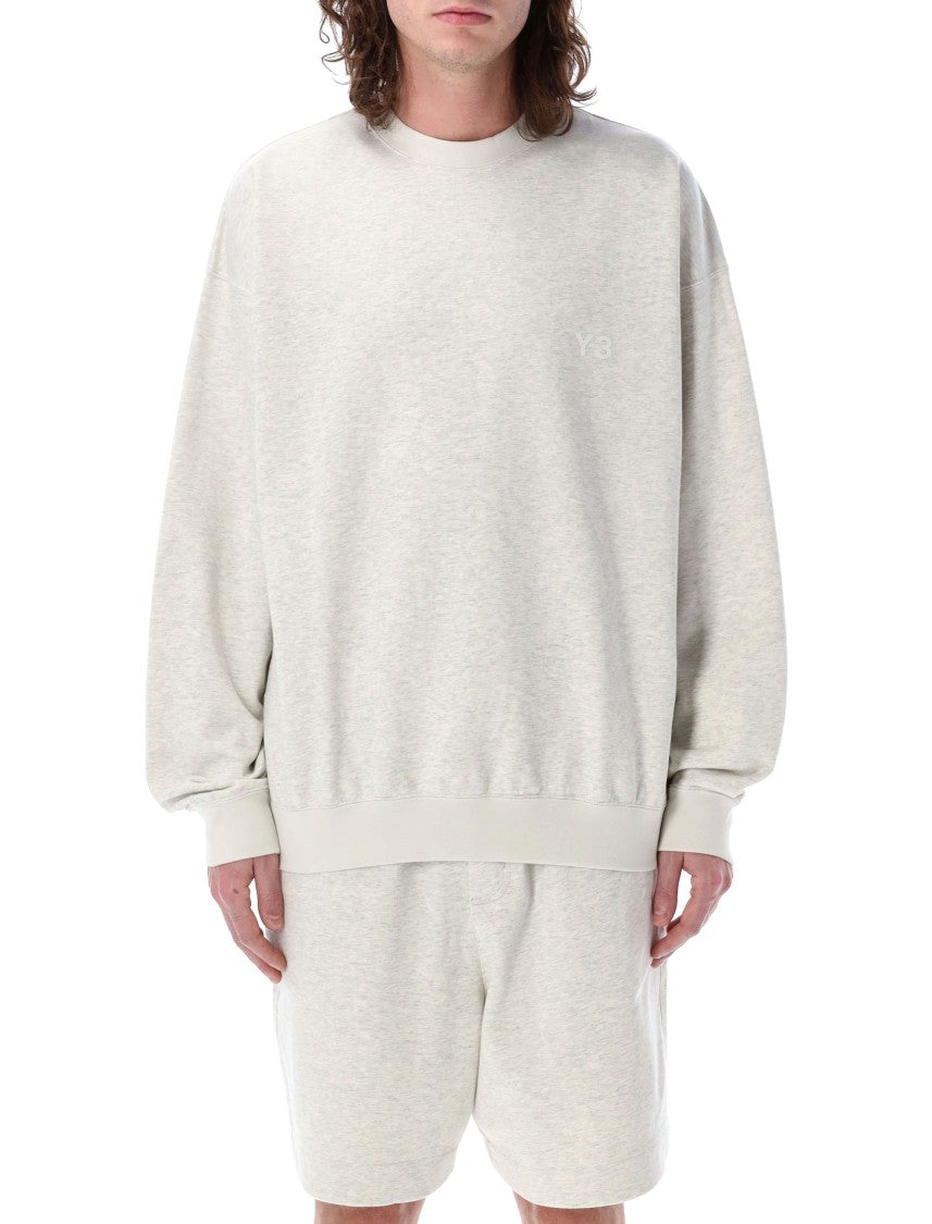Y-3 French Terry Sweatshirt With Subtle Logo Detail