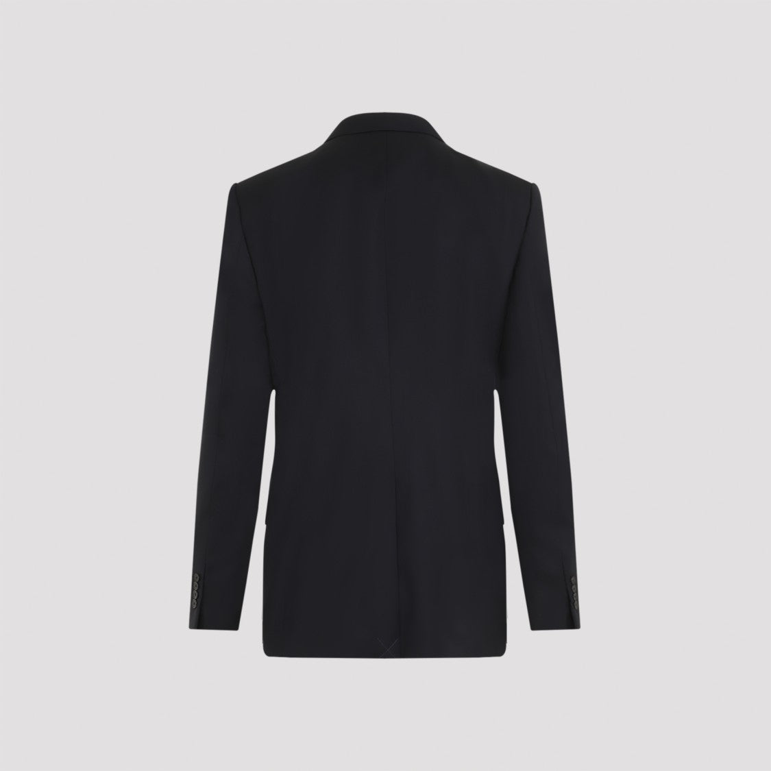 Lanvin Single Breasted Tailored Navy Blue Virgin Wool Jacket