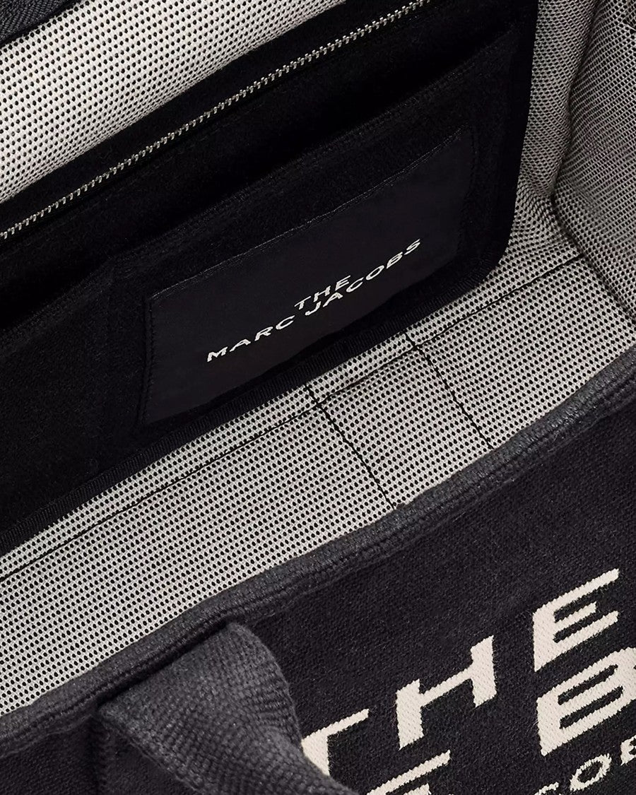Marc Jacobs The Jacquard Medium Black Tote Bag