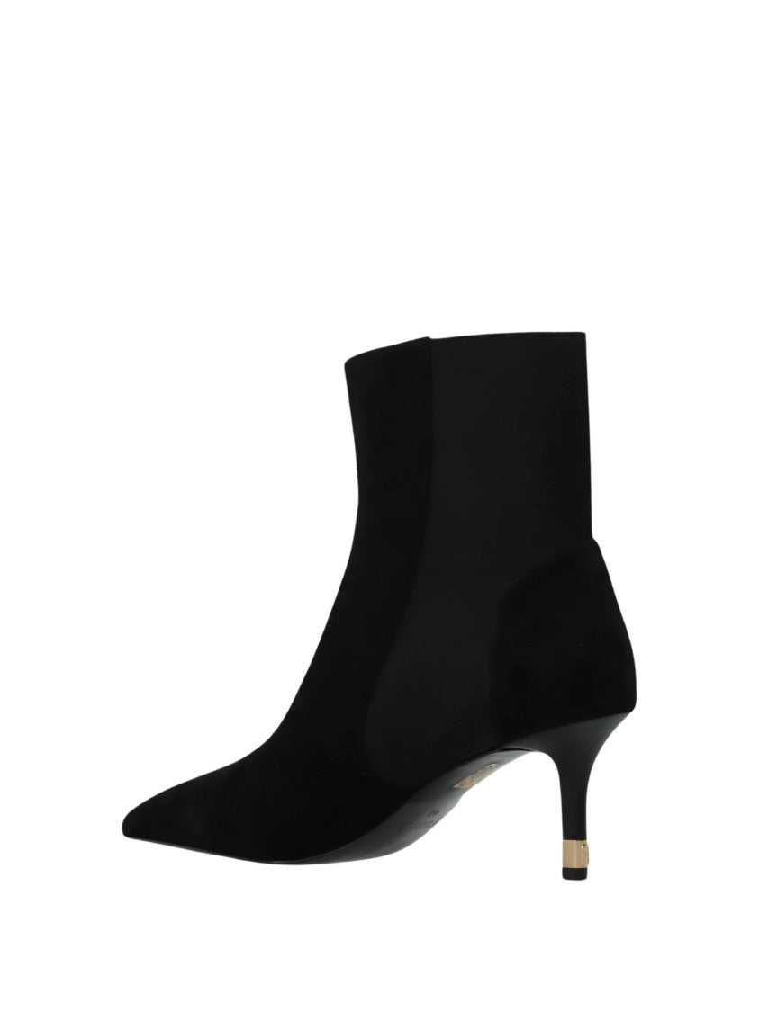 Furla Black Suede Pointed-Toe Ankle Boots