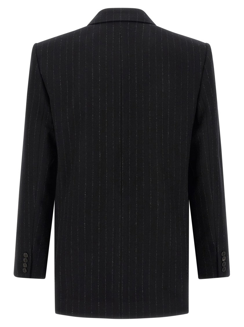 Saint Laurent Pinstripe Design Double-Breasted Blazer