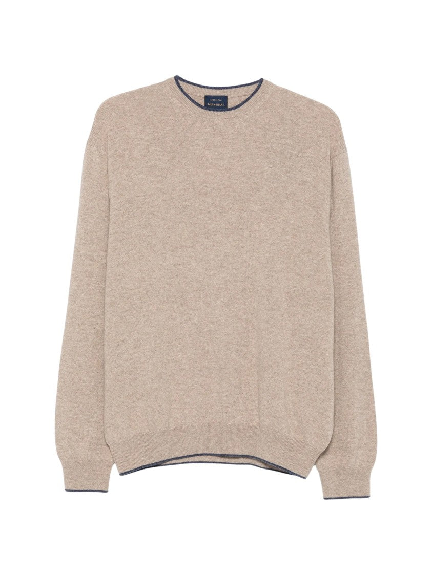 Paul & Shark Fine-Knit Wool Sweater With Contrasting Trim