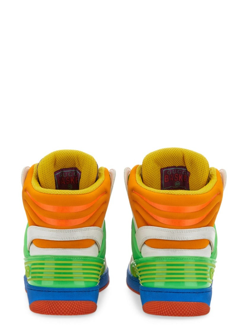 Gucci White Minimalistic Sneakers With Rubber Sole